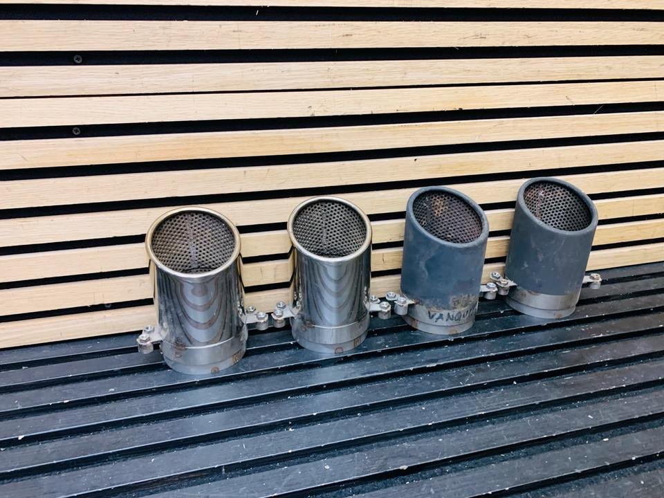 Aston Martin Vanquish Exhaust Tips and Exhaust Trim